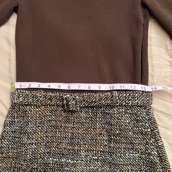 Theory Combo Brown Dress S - Picture 9 of 13